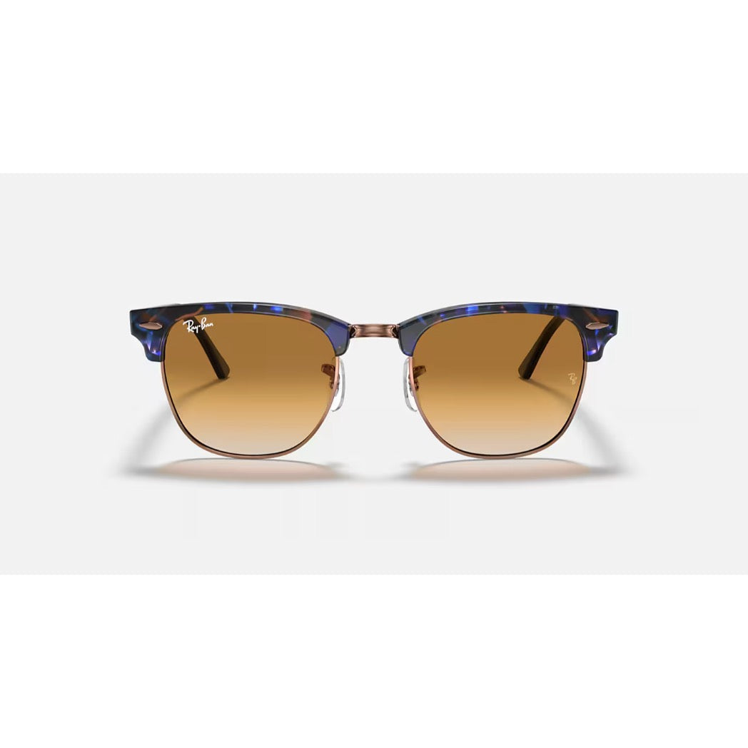 RAYBAN - CLUBMASTER | Spotted Brown/Blue w/ Brown Gradient