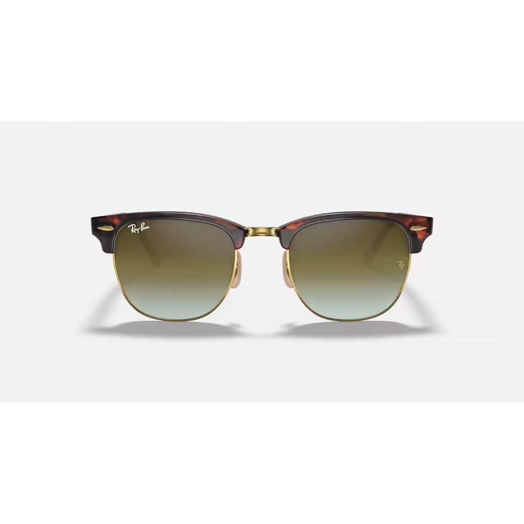 RAYBAN - CLUBMASTER | Tortoise w/ Green Flash Gradient