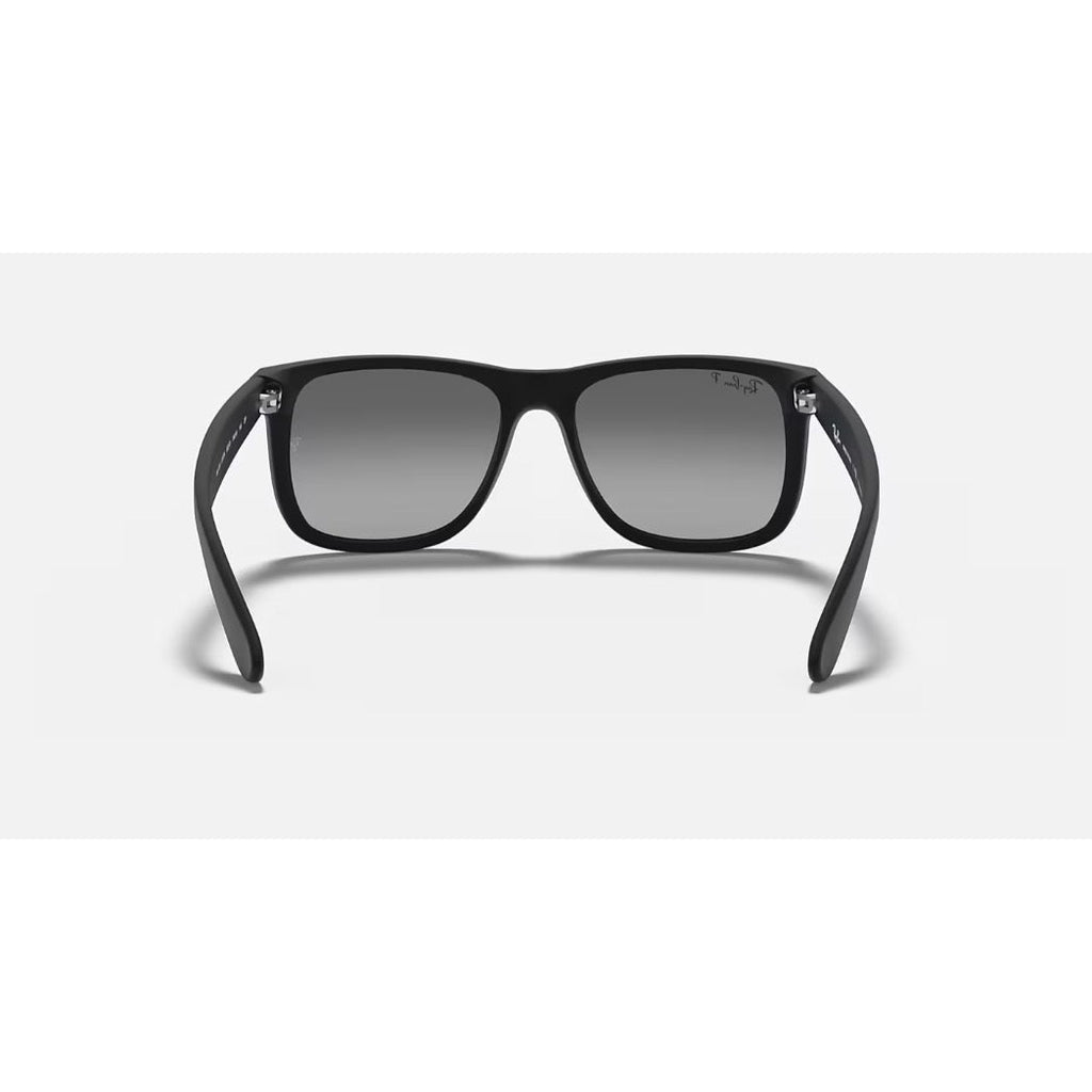 RAYBAN - JUSTIN | Black Rubber w/ Grey Polarized