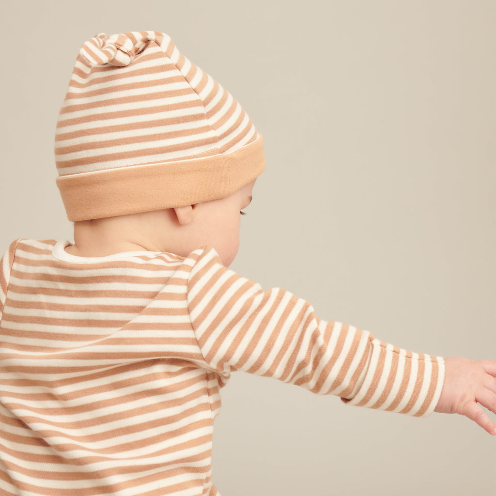 Caramel Zip-Up Sleepsuit 4 Pack