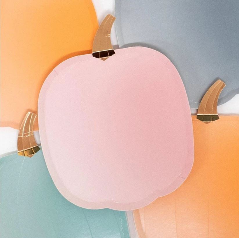 Ombre Halloween Pumpkin Plates