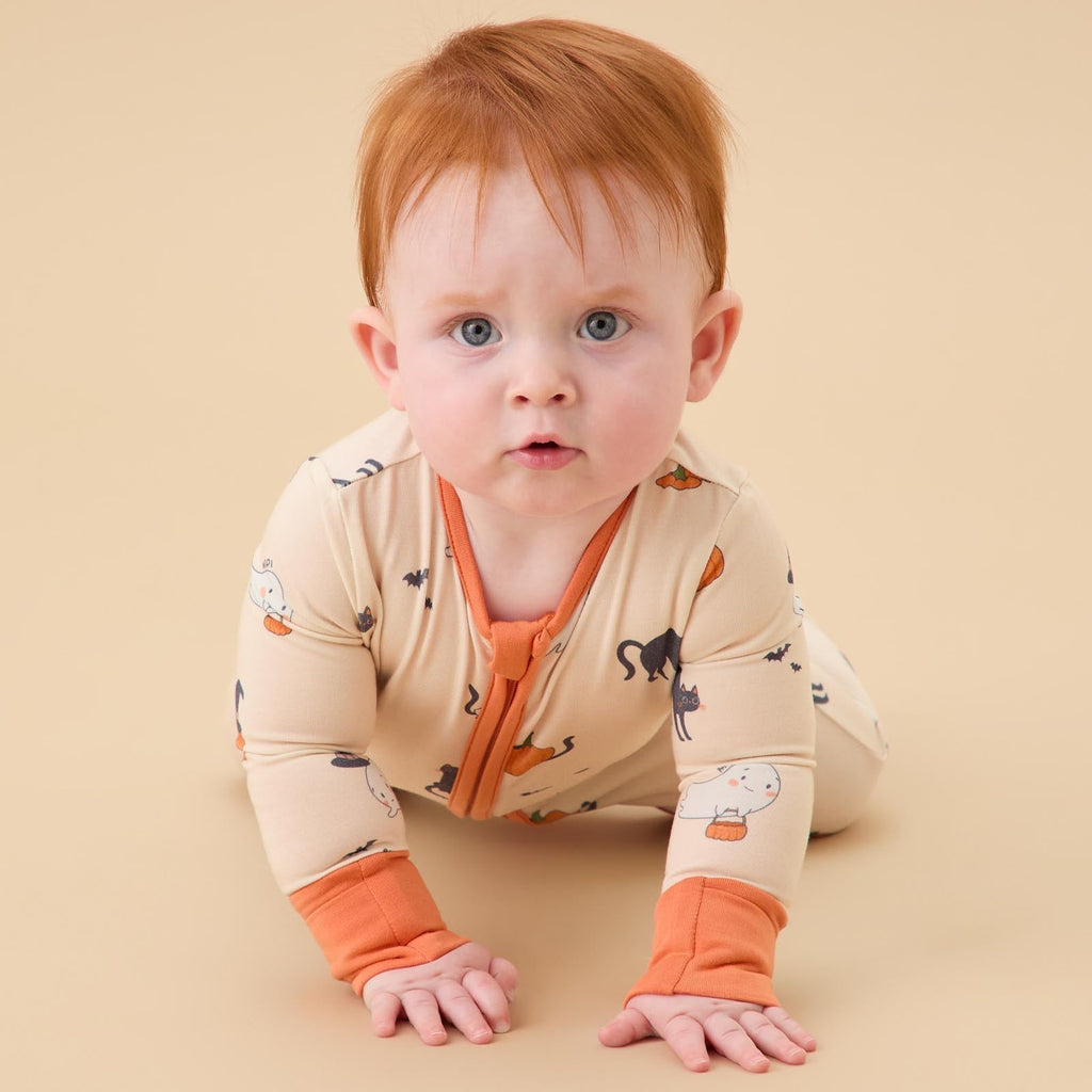 Halloween Hugs Clever Zip Sleepsuit