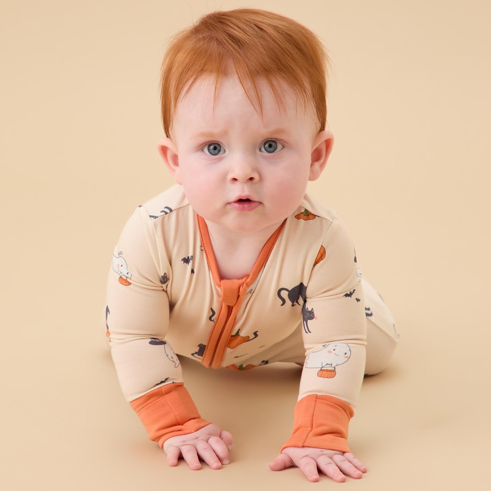 Halloween Hugs Clever Zip Sleepsuit