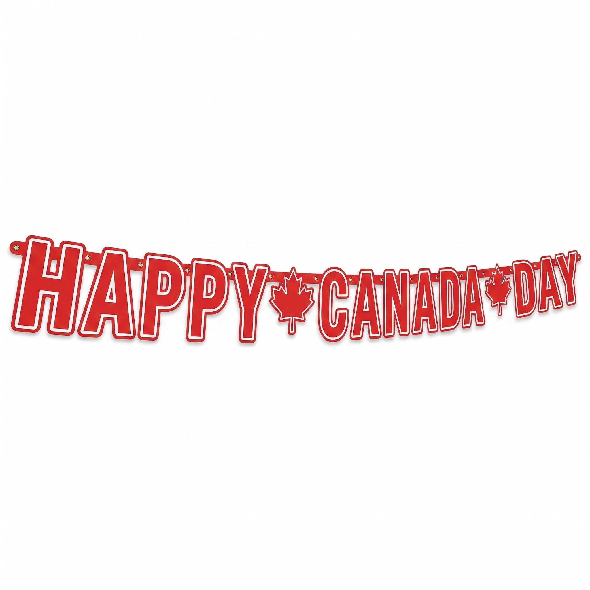 "Happy Canada Day" 7ft Letter Banner Decoration