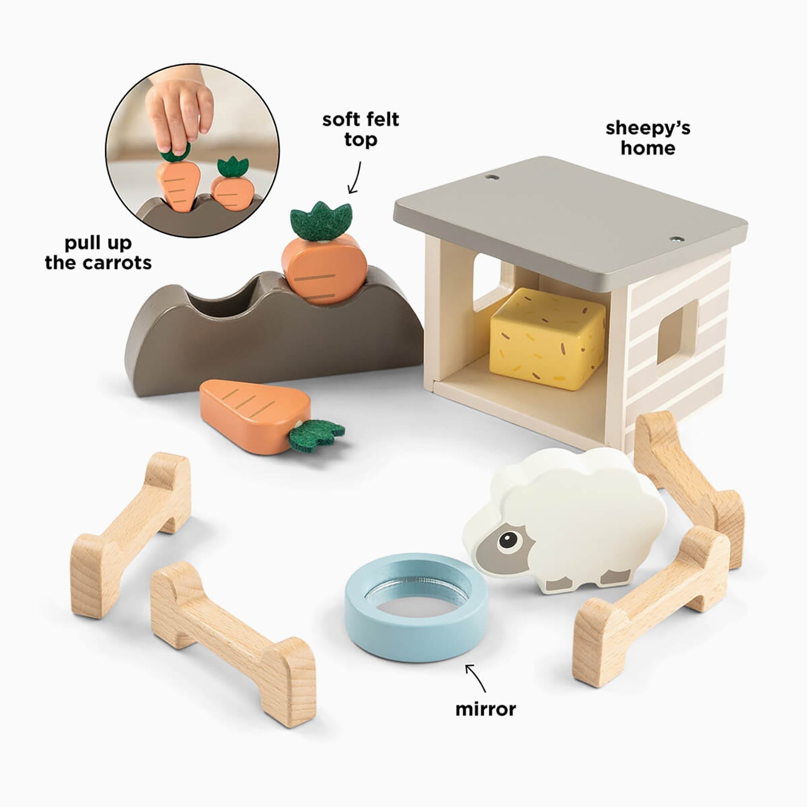 Done By Deer Tiny Farm Set Sheepy