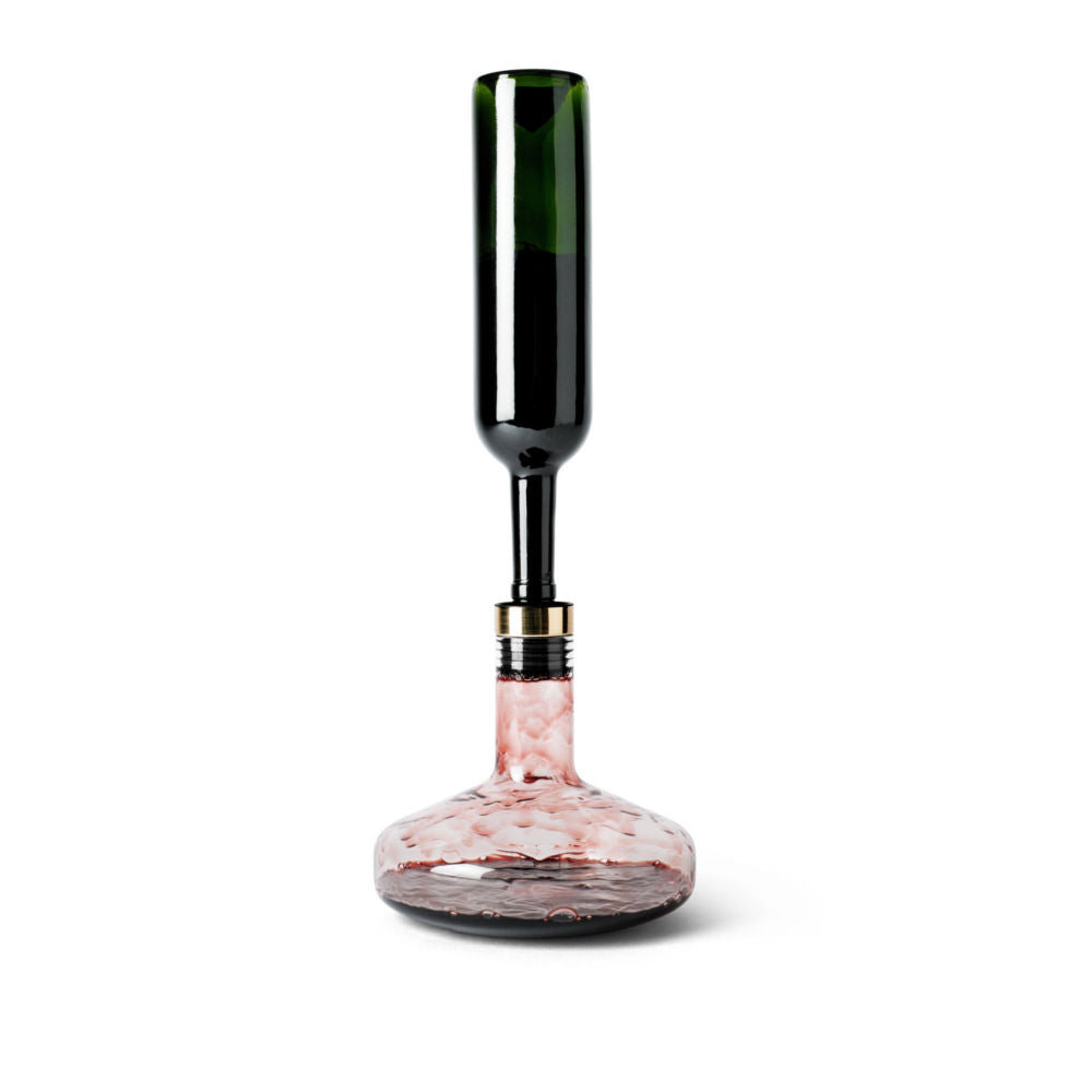 audo copenhagen (menu) | wine breather carafe deluxe | clear + brass