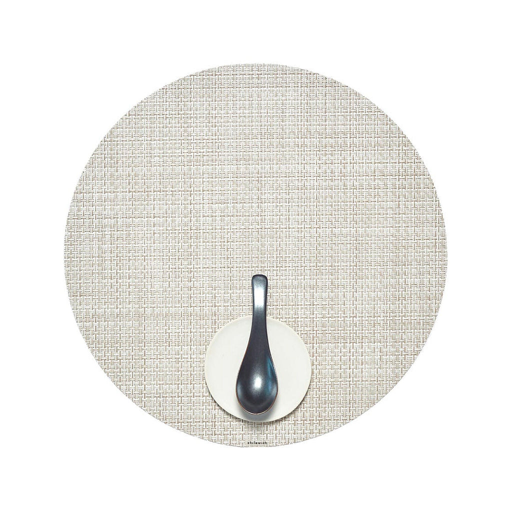 chilewich | placemat round | basketweave natural
