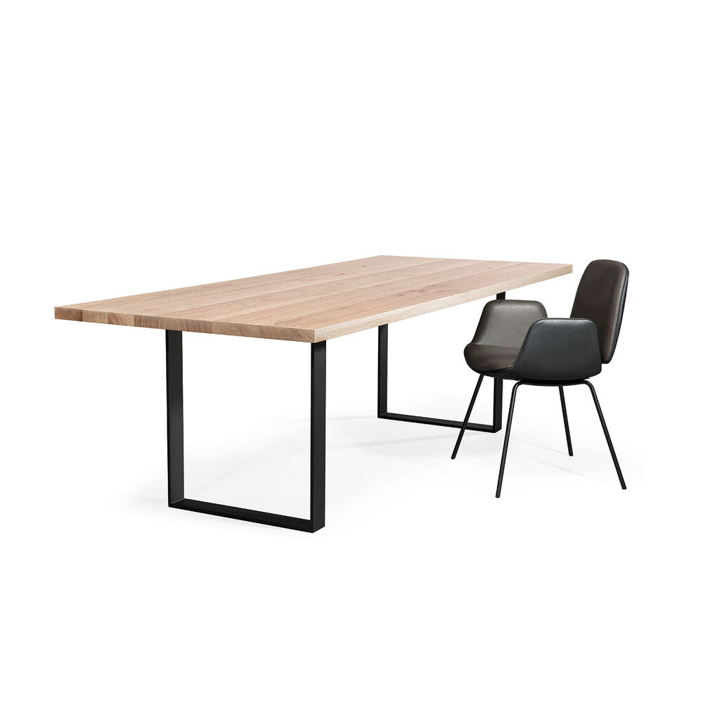janua | sc 58 table | white pigmented oak + black base 280x110cm