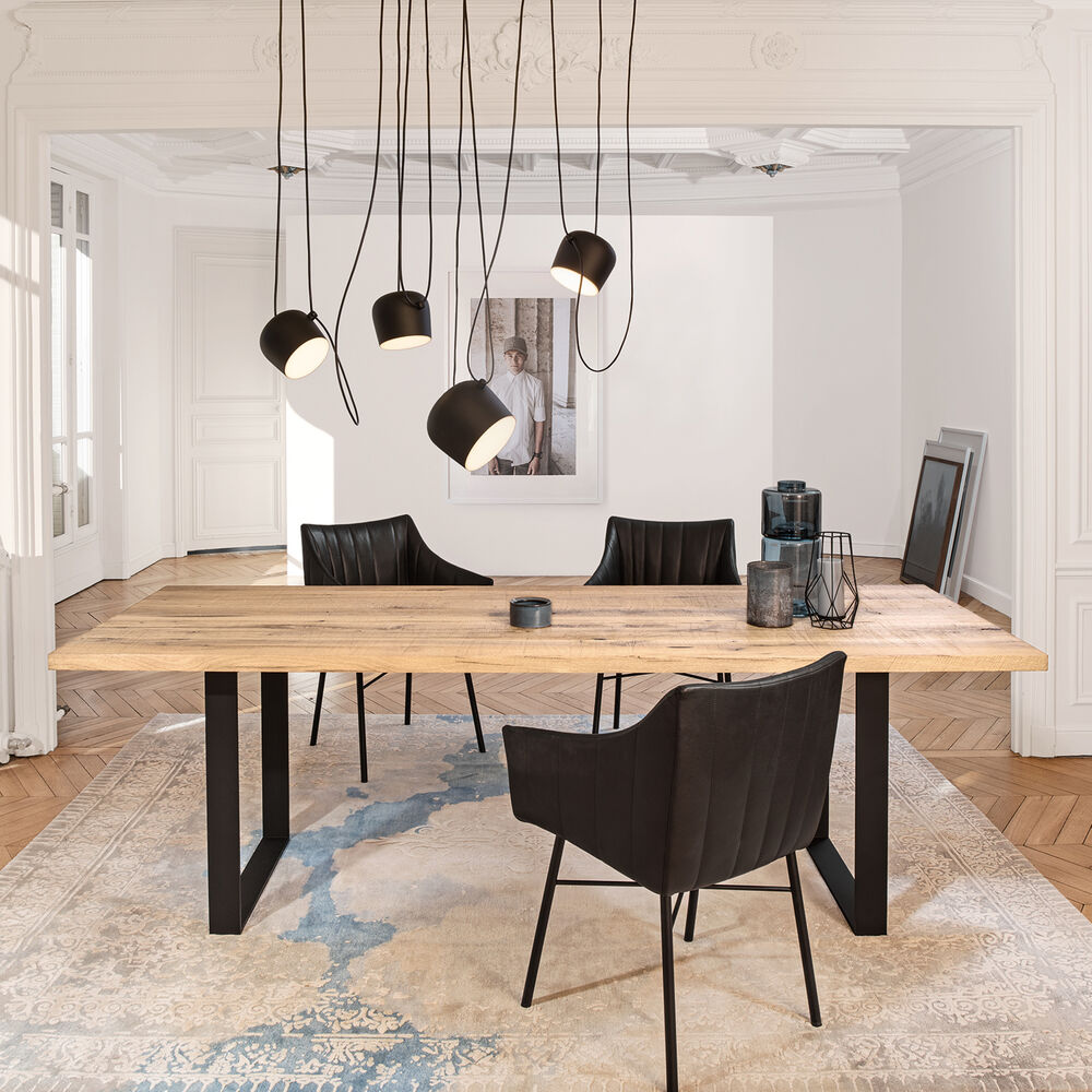 janua | sc 58 table | white pigmented oak + black base 280x110cm