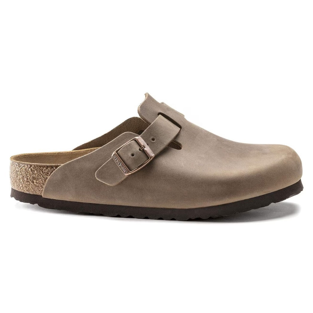 BIRKENSTOCK - BOSTON OILED LEATHER | Tabacco Brown