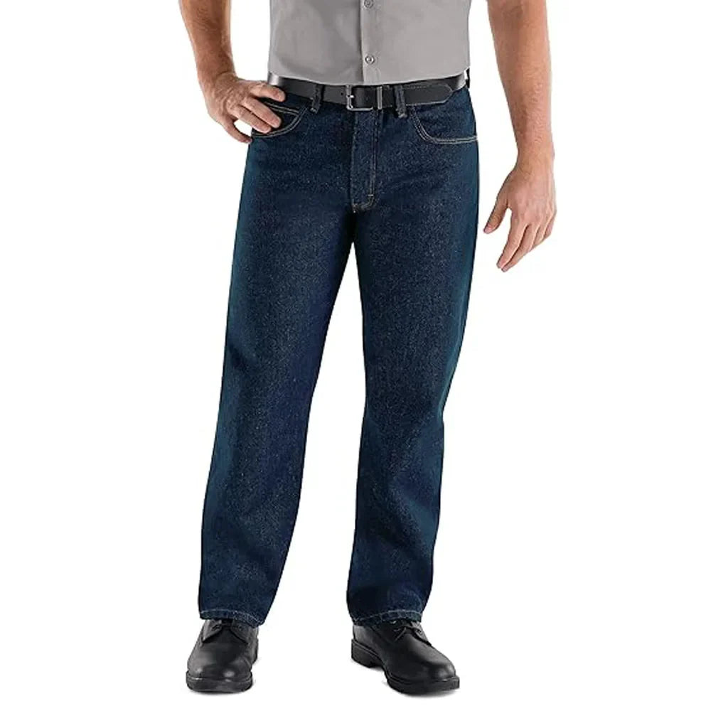 Casual Wear Comfortable Hip Hop Men's Mid Waist Full Length Breathable Straight Stretchable Denim Jeans Pants