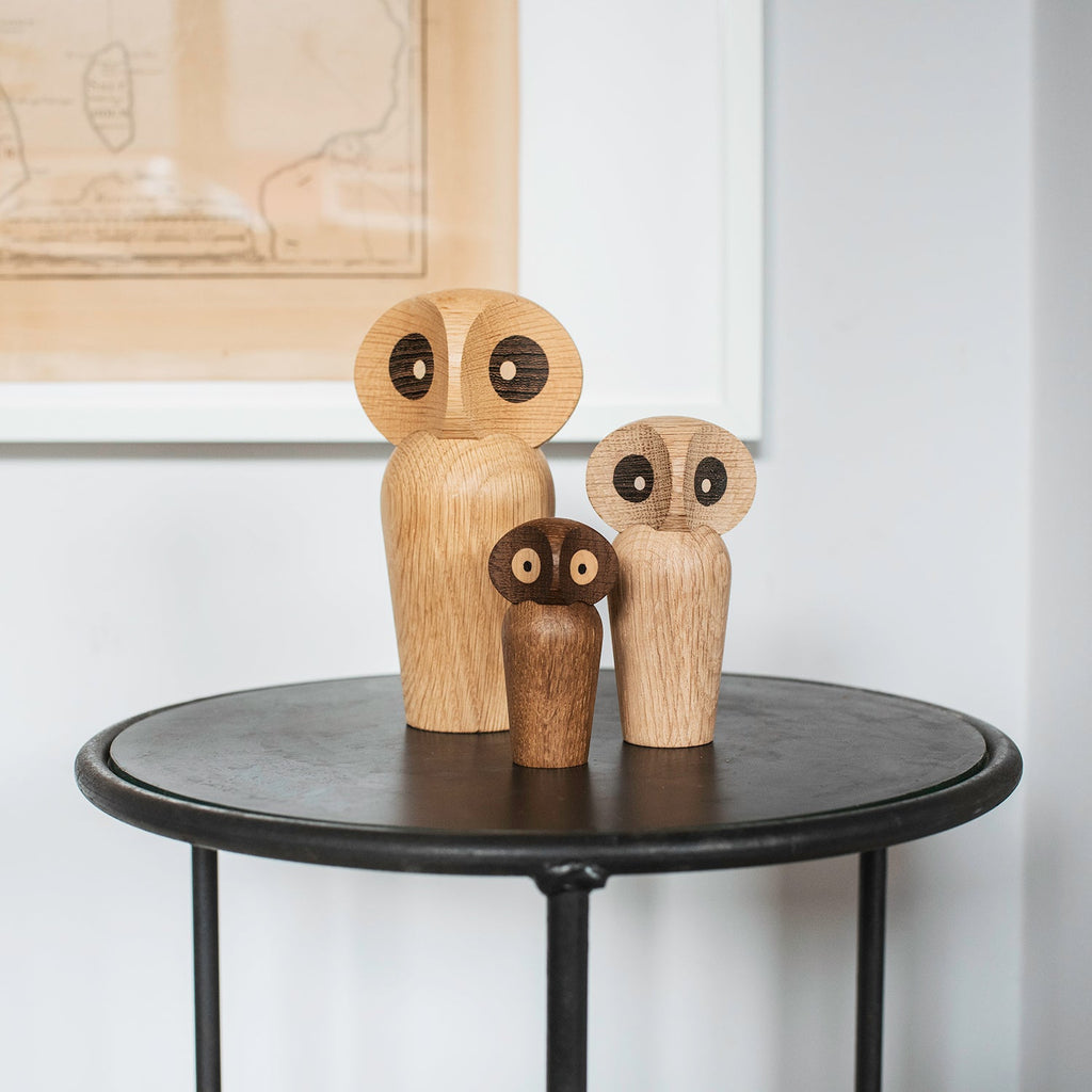 architectmade | wooden owl | large natural oak