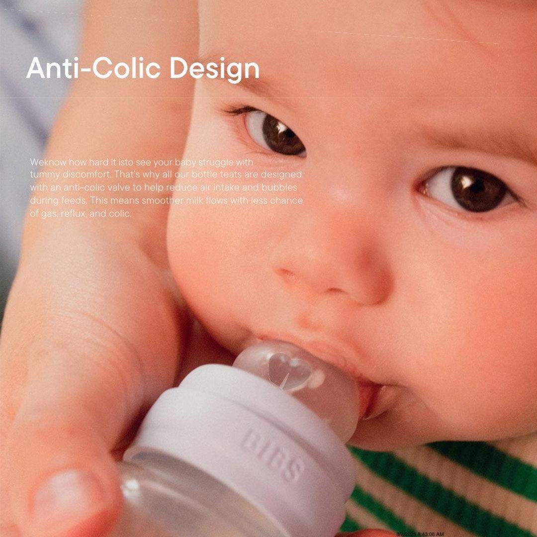 BIBS Medium Flow Baby Bottle Latex 1 Pack - Sage