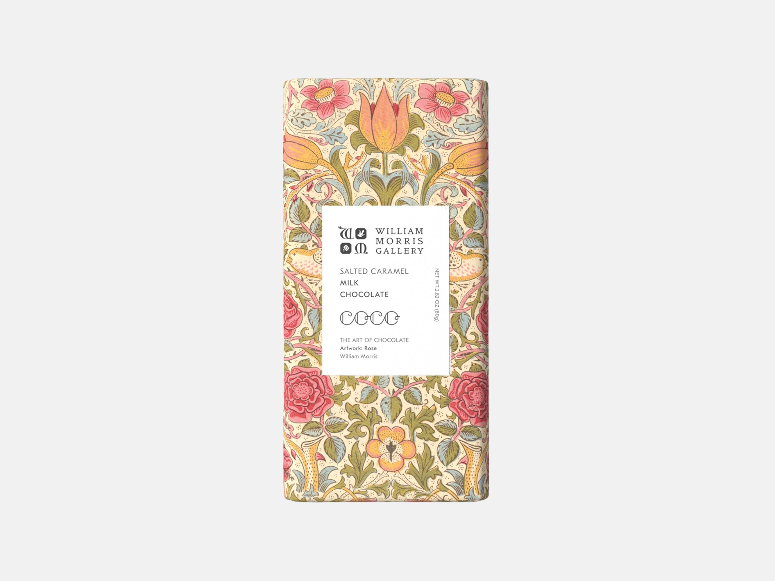 COCO Chocolatier Salted Caramel Milk Chocolate William Morris Limited Edition