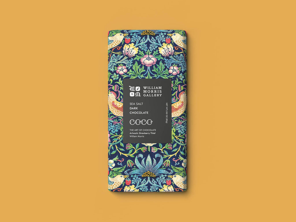 COCO Chocolatier Sea Salt Dark Chocolate William Morris Limited Edition