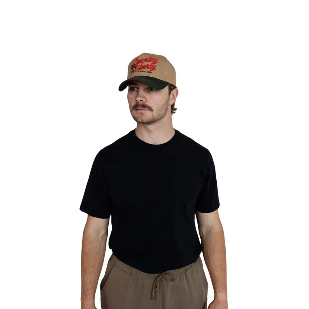 COUNTRY LIBERTY - FISHING CLUB HAT | Green/Tan