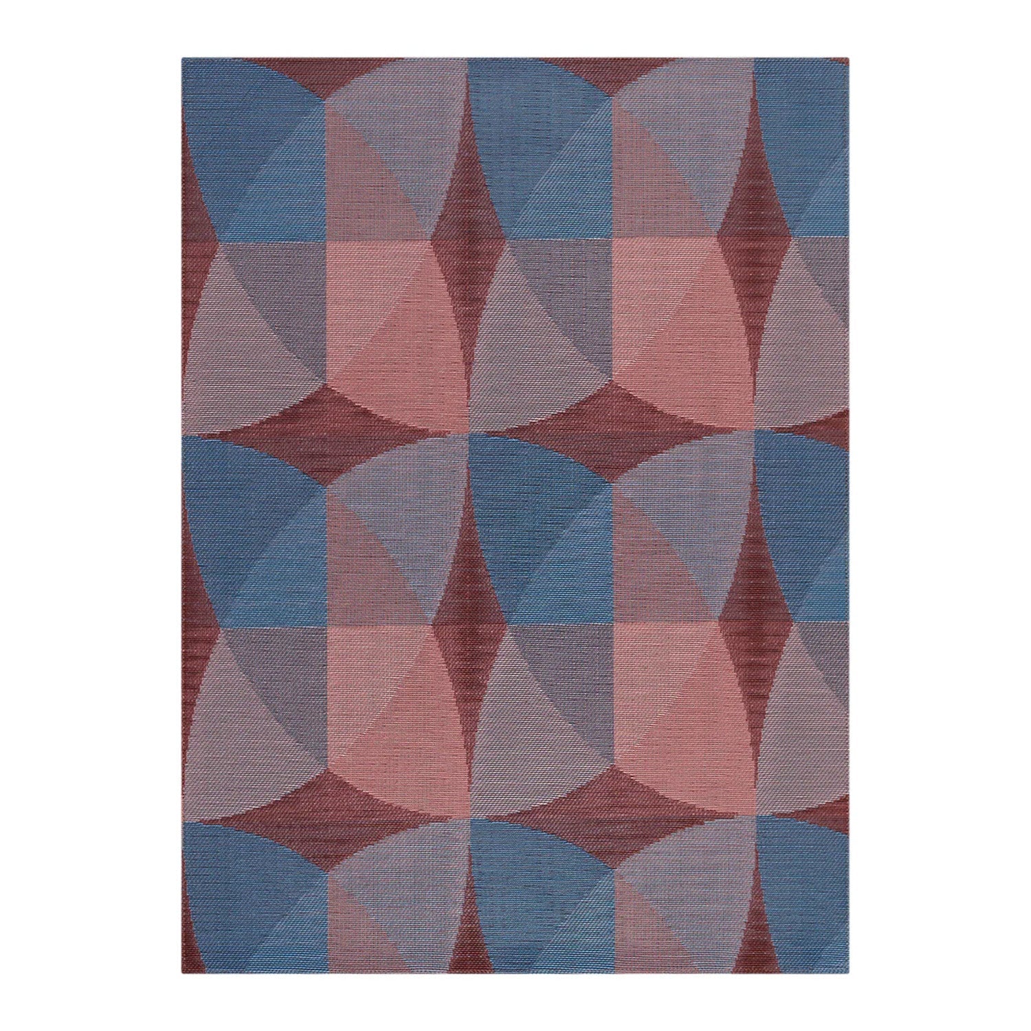 chilewich | woven floormat 183x2269cm (72x106") | canopy raspberry