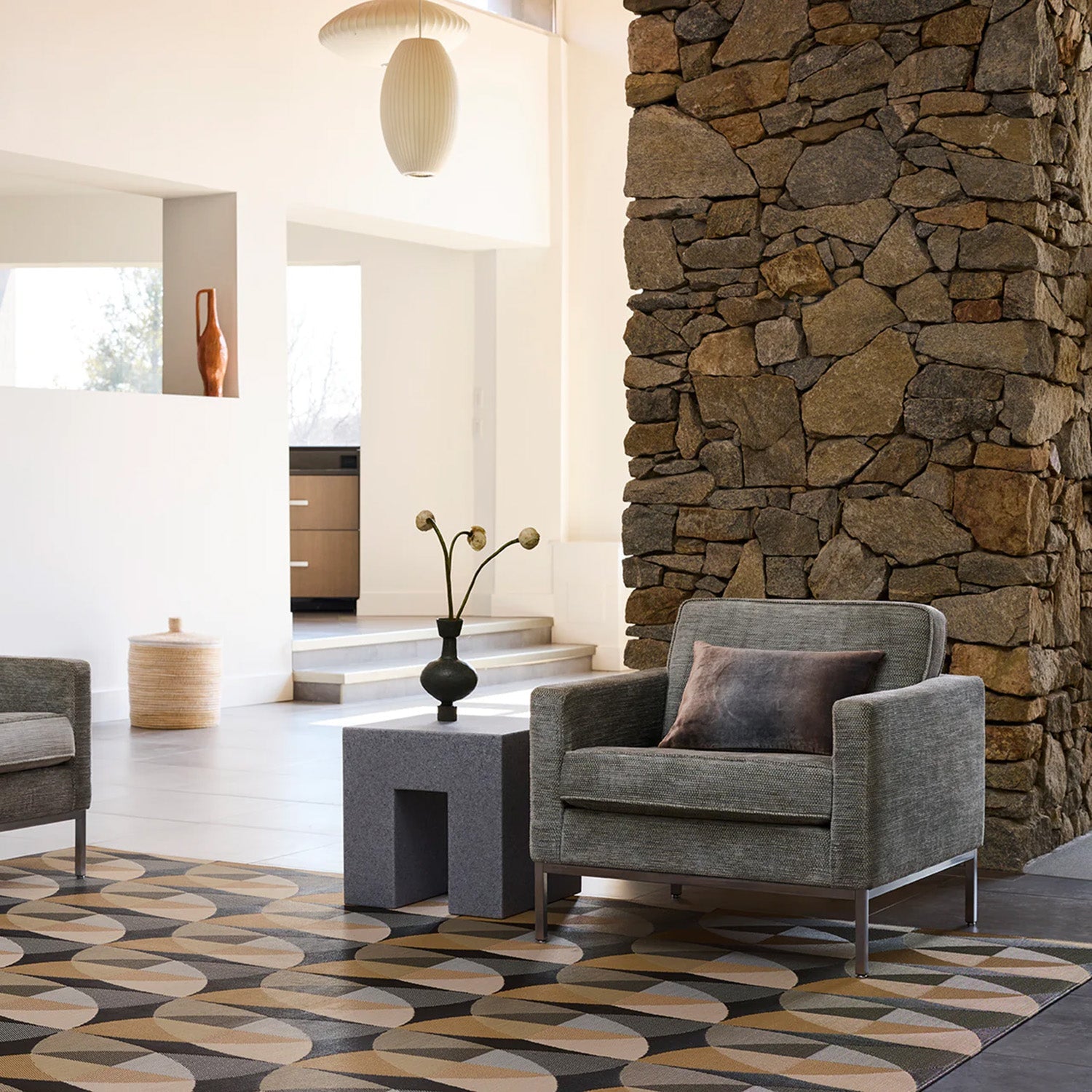 chilewich | woven floormat 118x183cm  (46x72") | canopy honey