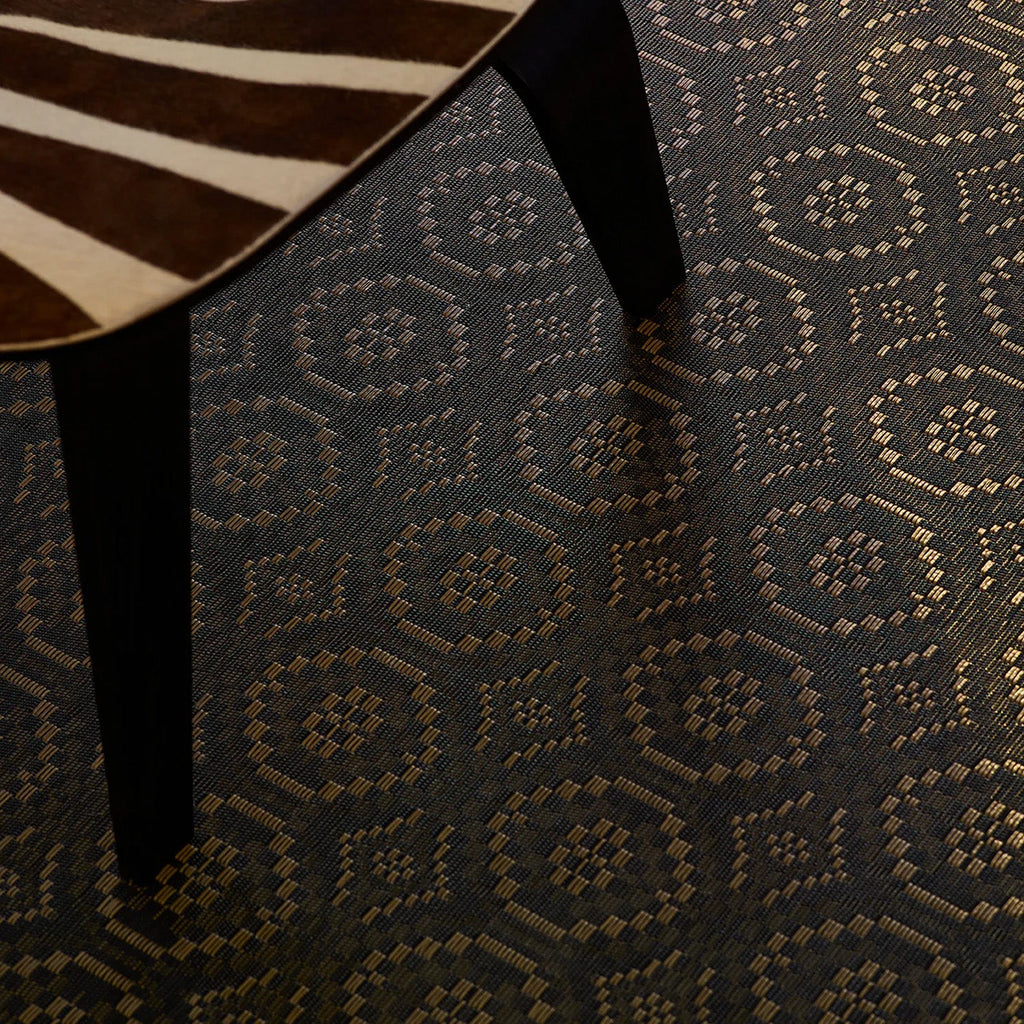chilewich | woven floormat 183x269cm (72x106") | overshot tiger eye