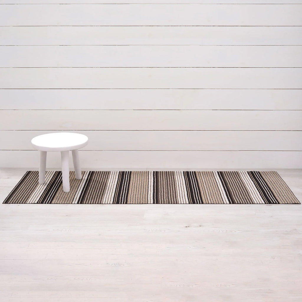 chilewich | shag runner mat 61x183cm (24x36") | pleat stripe oyster