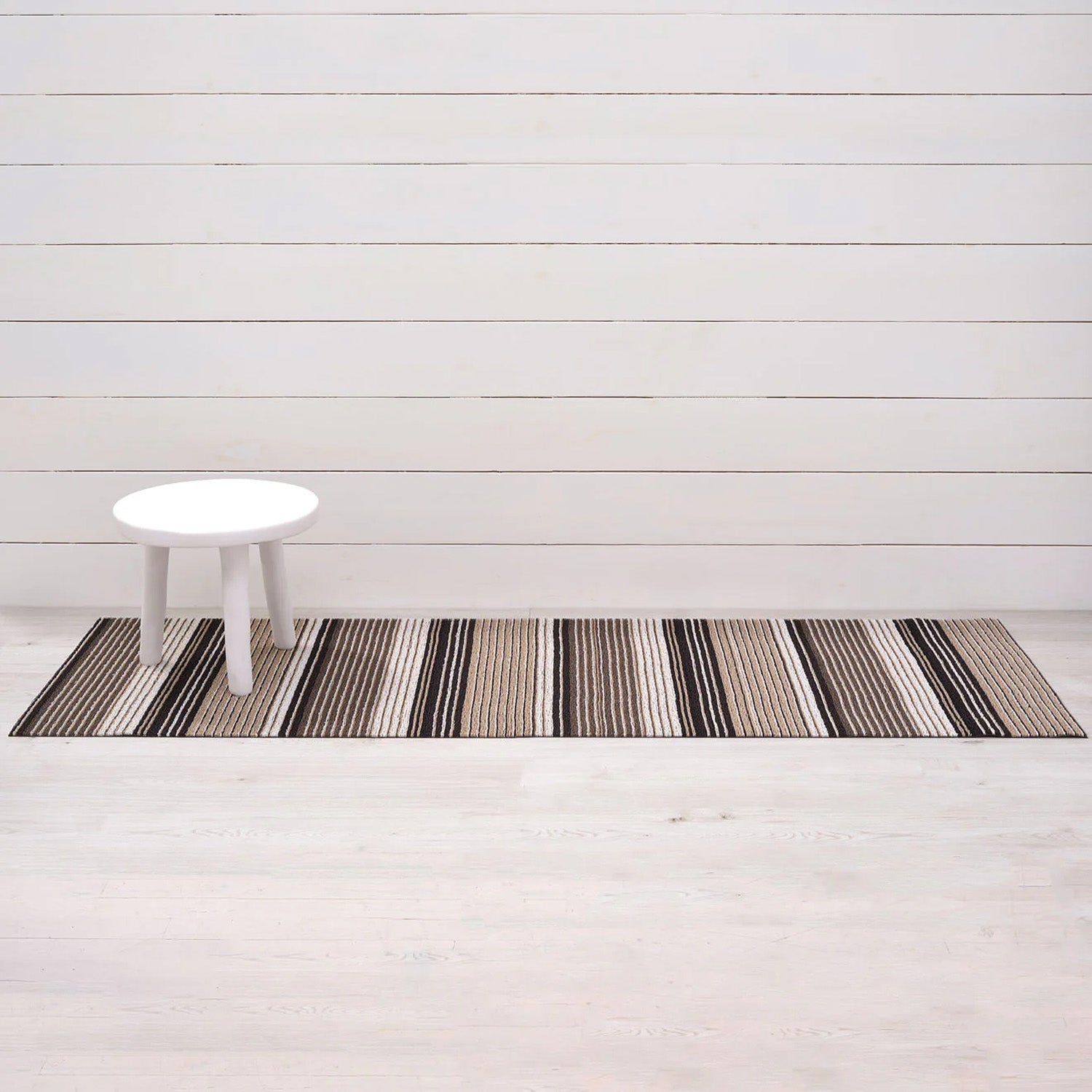 chilewich | shag runner mat 61x183cm (24x36") | pleat stripe oyster