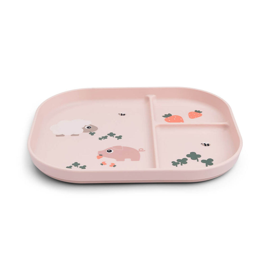 Done By Deer Foodie Compartment Plate - Tiny Farm Powder