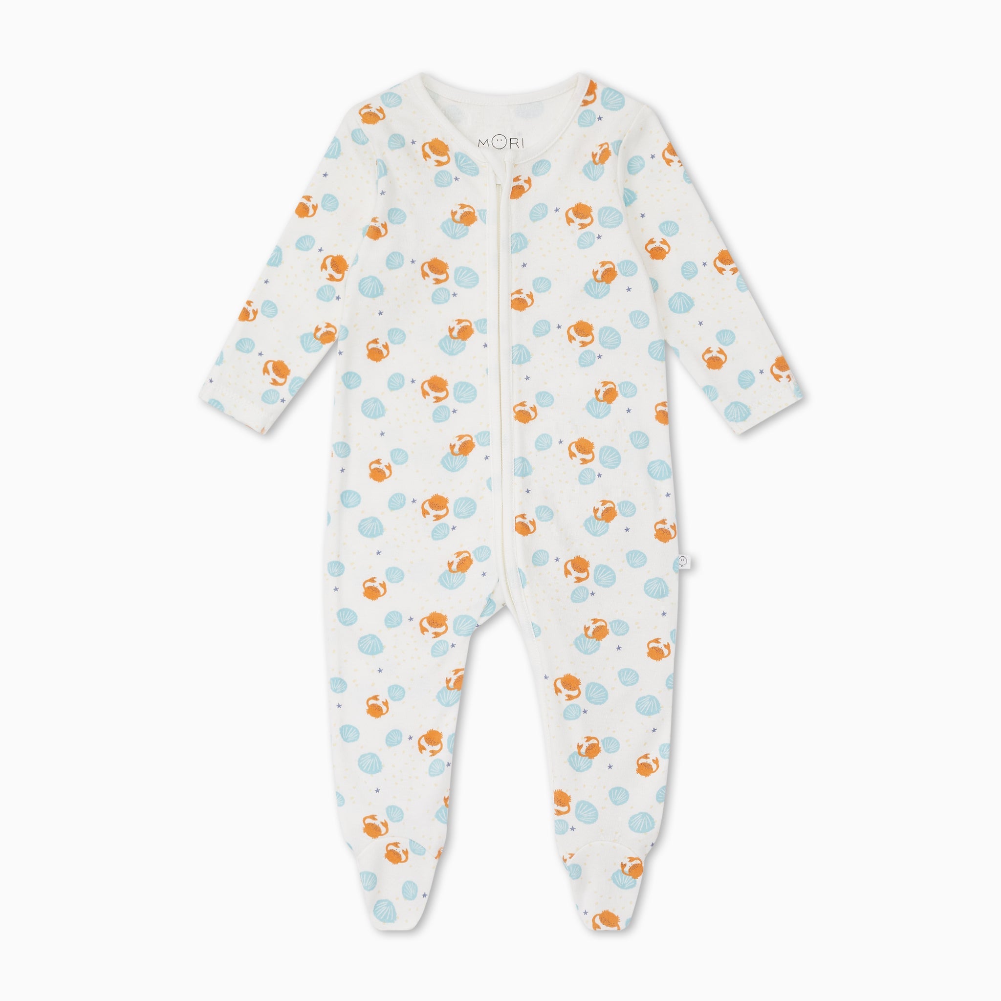 Crab & Shell Clever Zip Sleepsuit