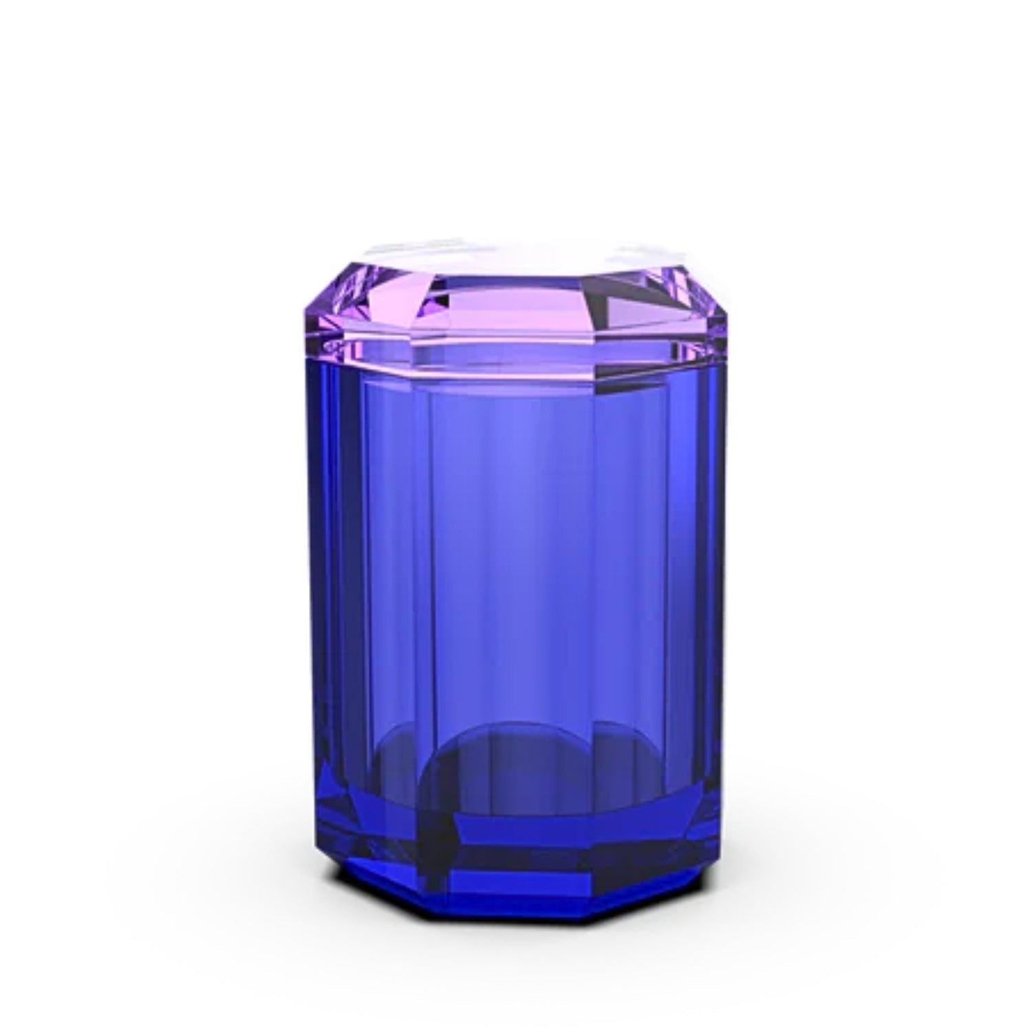 decor walther | KRISTALL collection | multi purpose box with lid | bi colour capri blue-violet