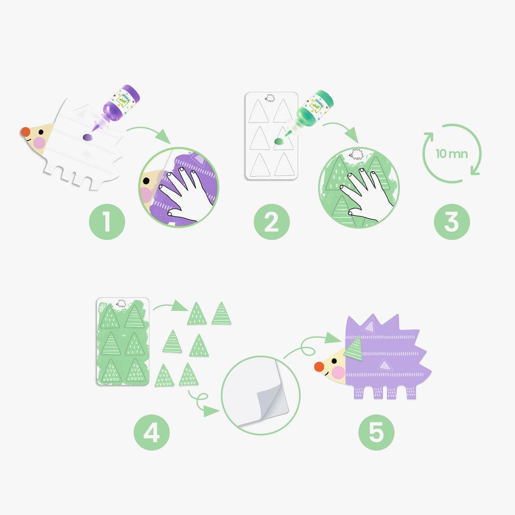 Djeco Small Forms Painting Set