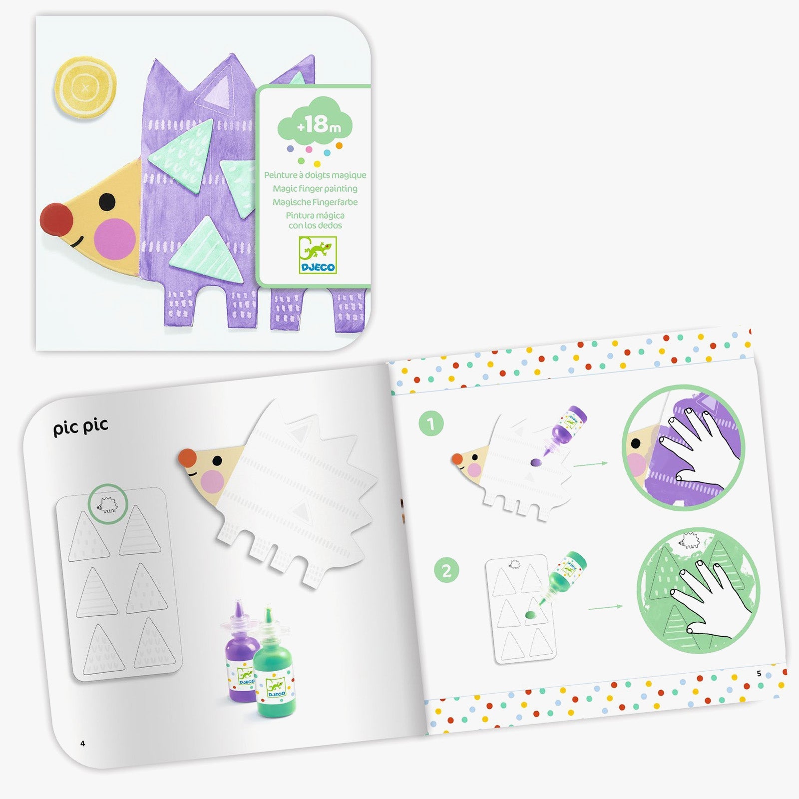 Djeco Small Forms Painting Set