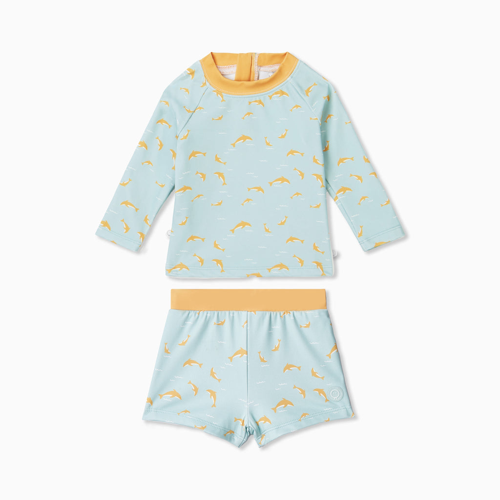 Dolphin Rash Vest & Shorts Set