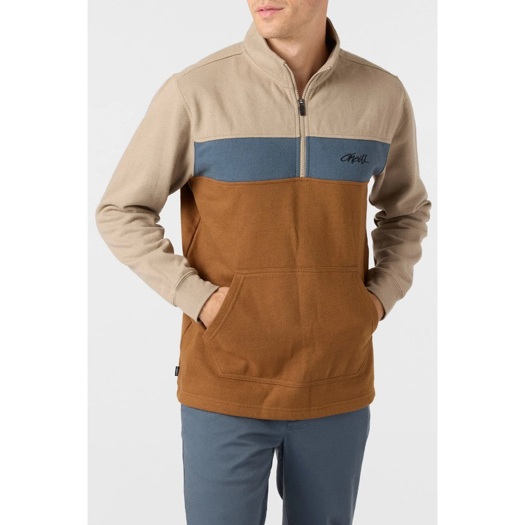 ONEILL - FIFTY TWO 1/4" ZIP PULLOVER | KHAKI