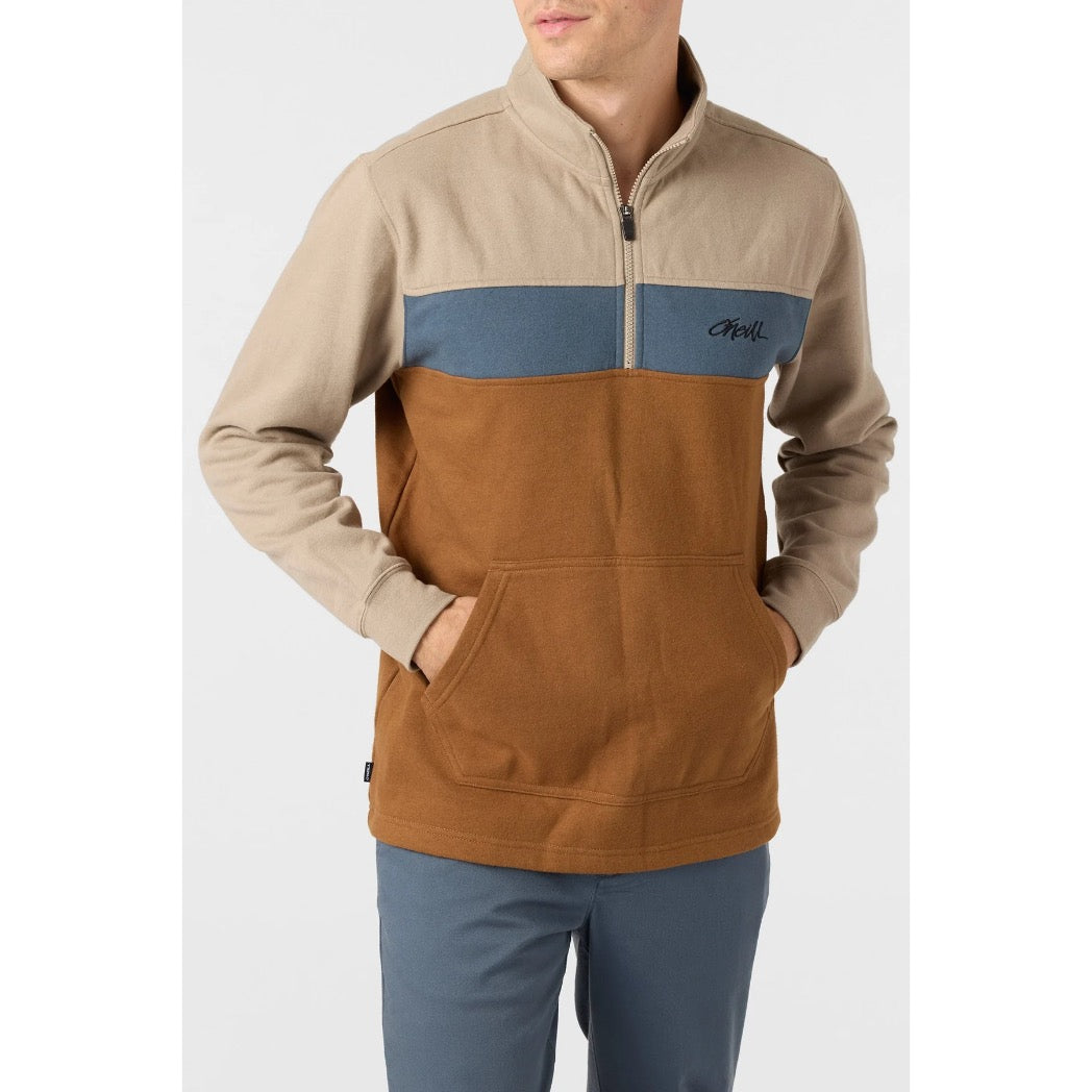 ONEILL - FIFTY TWO 1/4" ZIP PULLOVER | KHAKI
