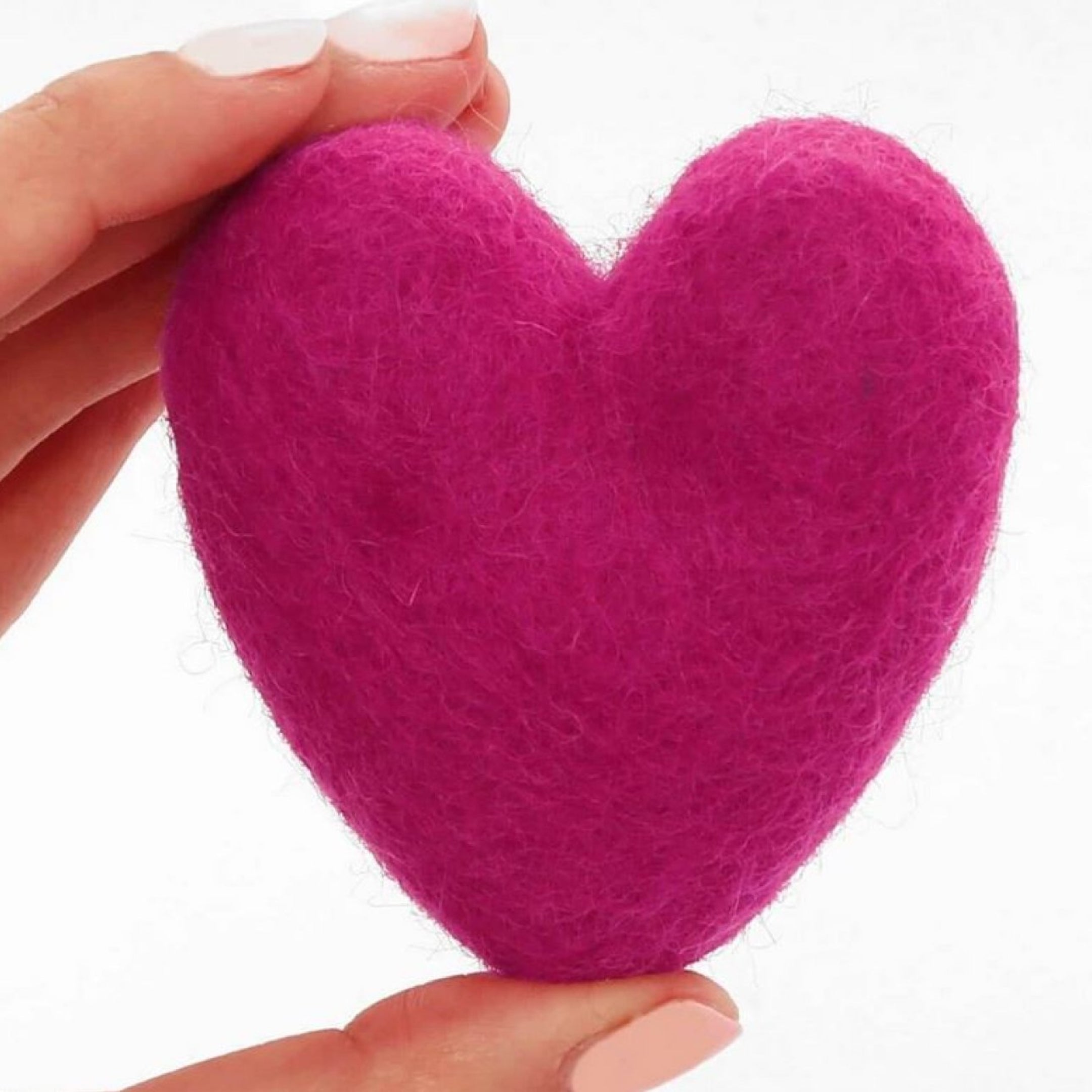 heart felt cat toy
