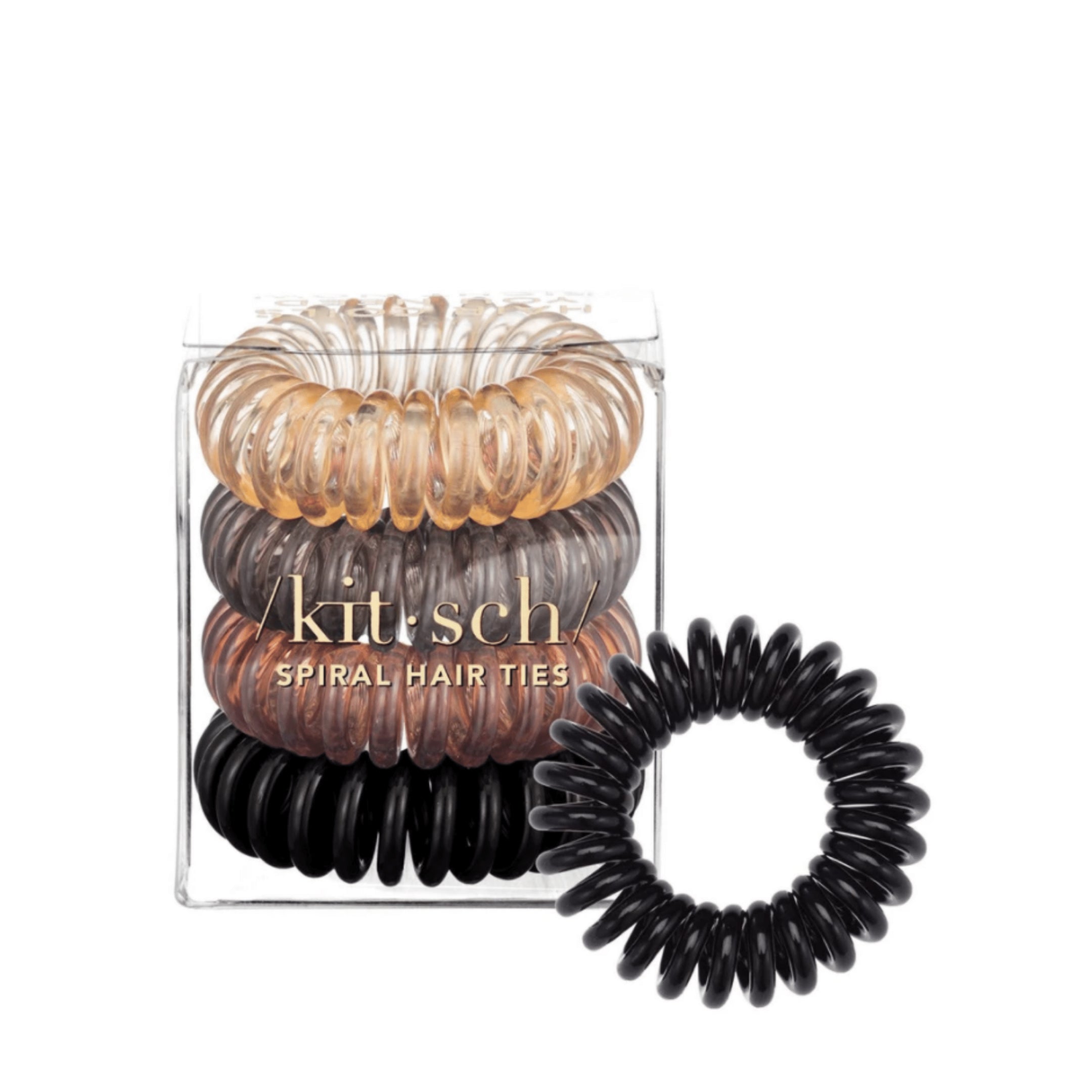brunette hair coils pack of 4