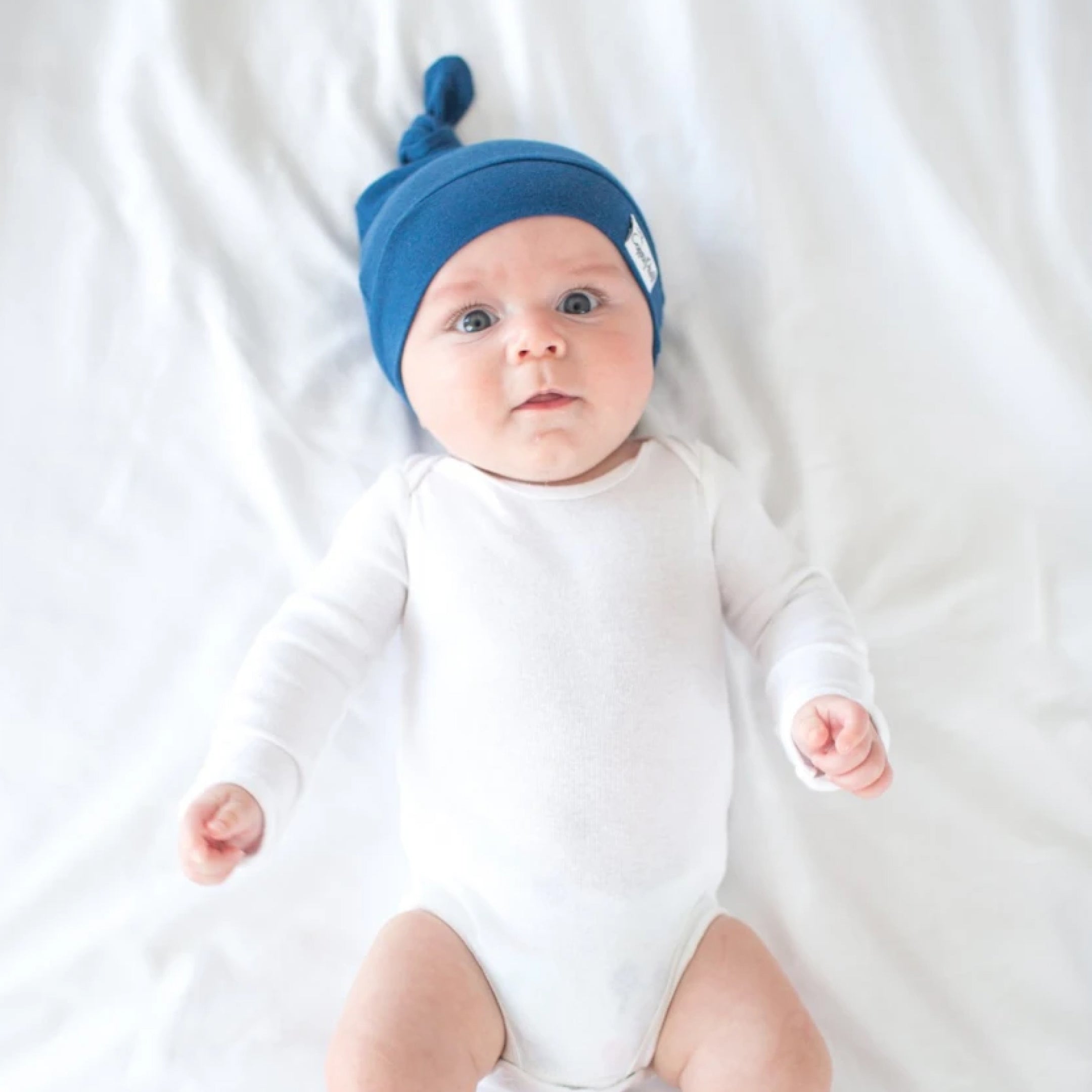 Navy Top Knot Adjustable Hat