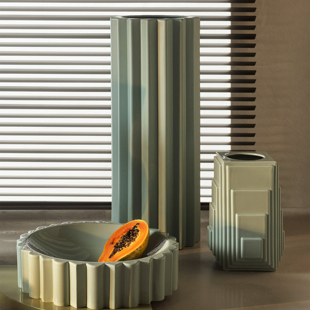greg natale | parallel lines vase | sage ~ DC