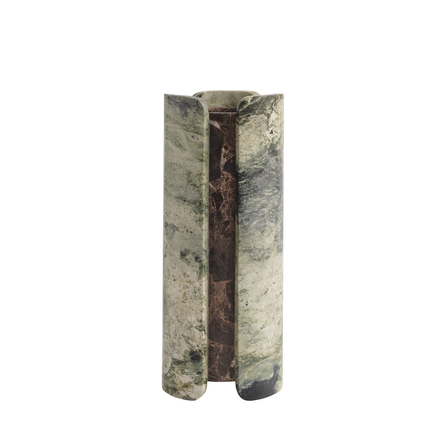 greg natale | vent vase | irish green + emperador