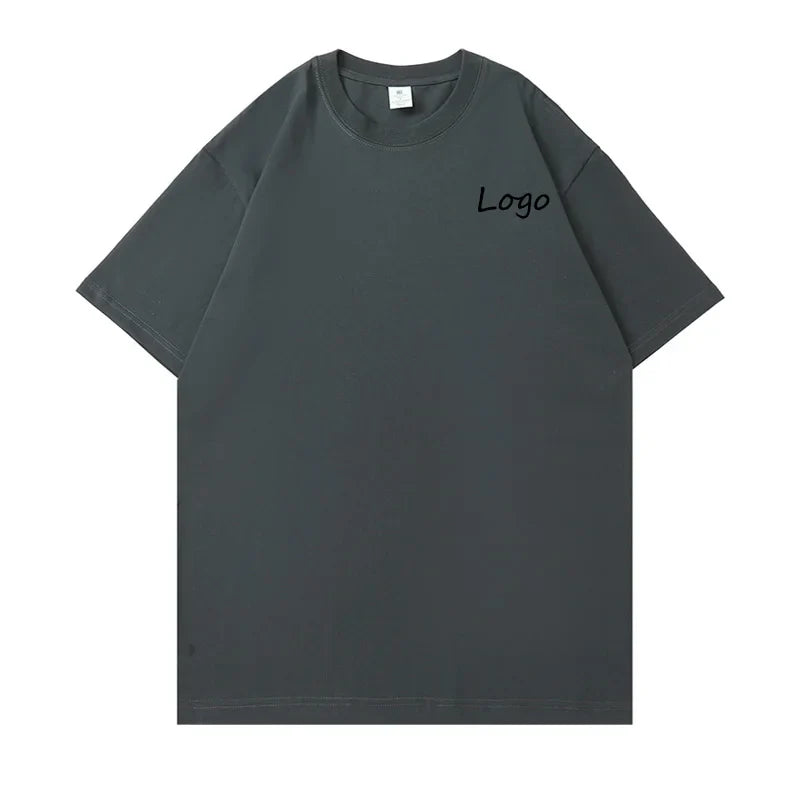 2026 Hot Selling Customize Color and Logo Multi-Color Breathable Cotton Fabric Tshirt Men's Round Neck Loose-Fit Fashion T-Shirt