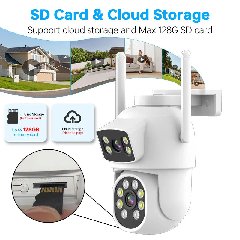 Cheap Wireless Security Cameras Home Built-in Microphone and Speech Two Way Intercom Pan/Tilt Wide Angle View Camera Security