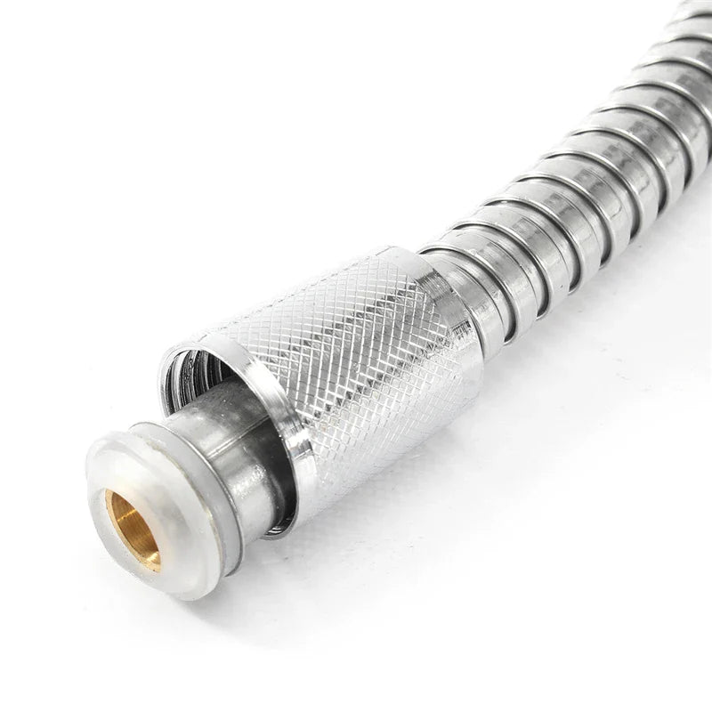 Black 1.5m/ 2m /3m G1/2 Inch High Quality Flexible Shower Hose Stainless Steel Chrome Bathroom Water Head Shower Extension Pipe