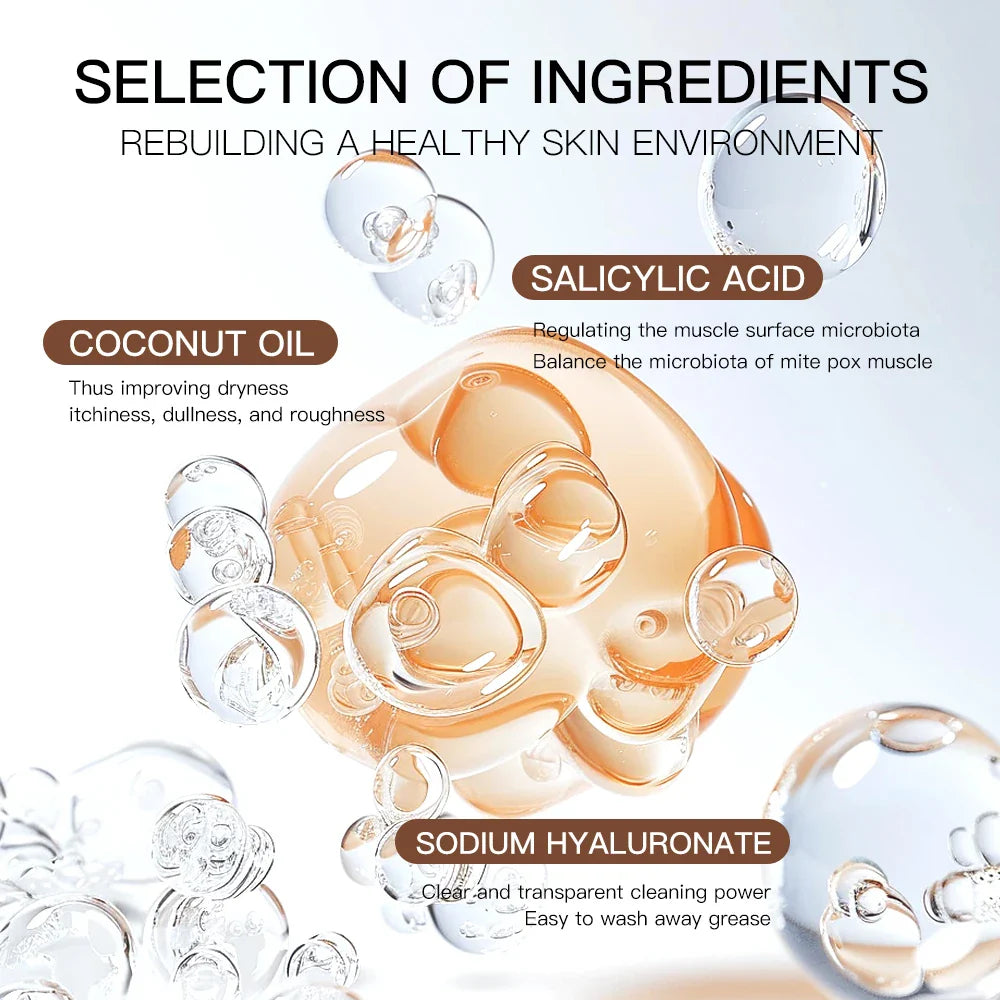 Aiooce Natural Coconut Shower Gel 500ml Herbal Infused Whitening Moisturizing Body Wash Bath Cream