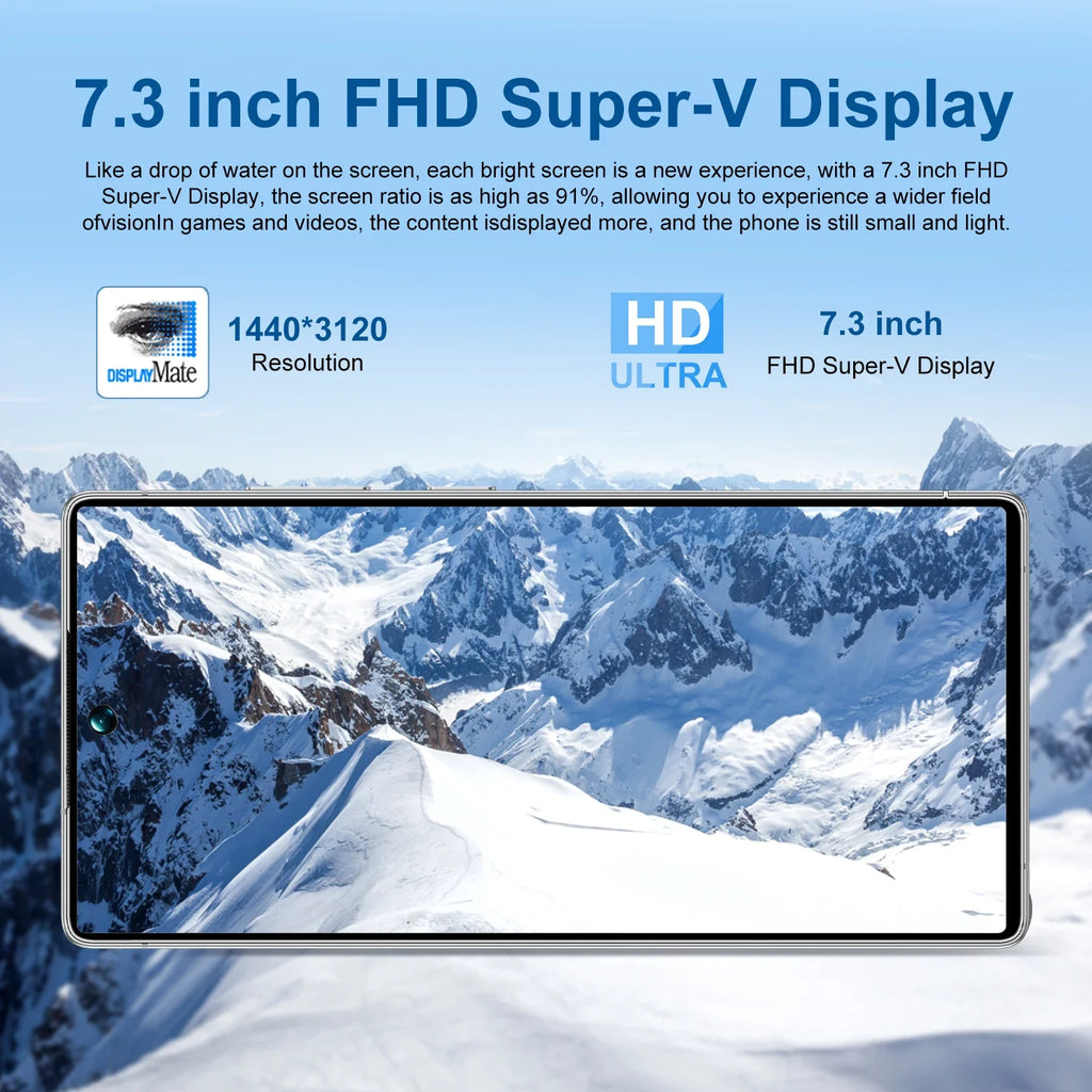 Best Price Galax S25 Ultra Android Smartphone 7.3 Inch HD LED 144Hz Screen 16G+1TB Storage Original Cell Phones Mobile Phones