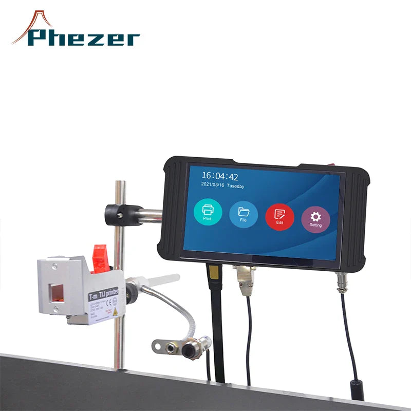 2025 PHEZER High Quality Tij Intelligent Printer Online Pattern Printing Machine