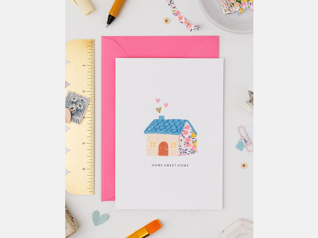 Home Sweet Home Card - Liberty Wiltshire Bud Print