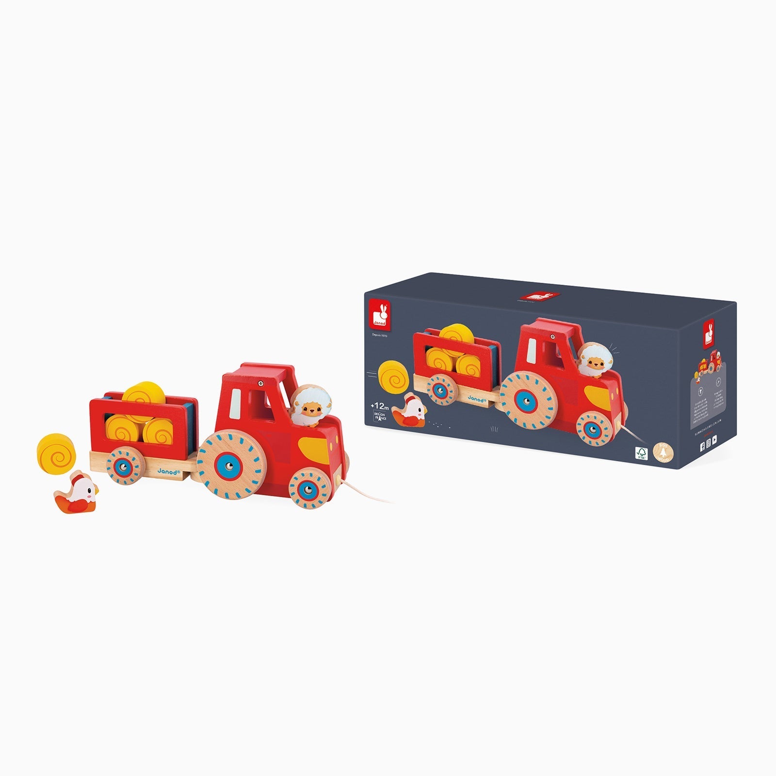 Janod Pull Along Tractor