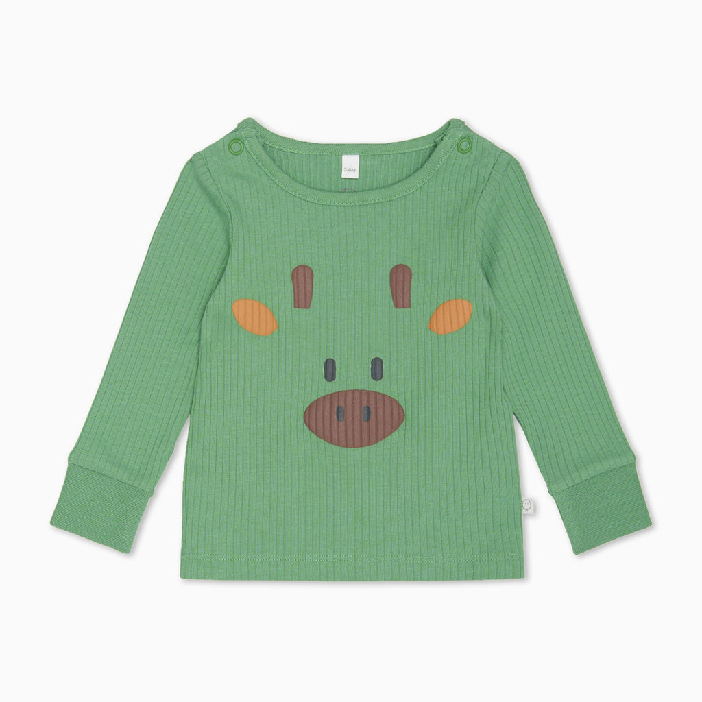 Giraffe Face Ribbed Pyjamas