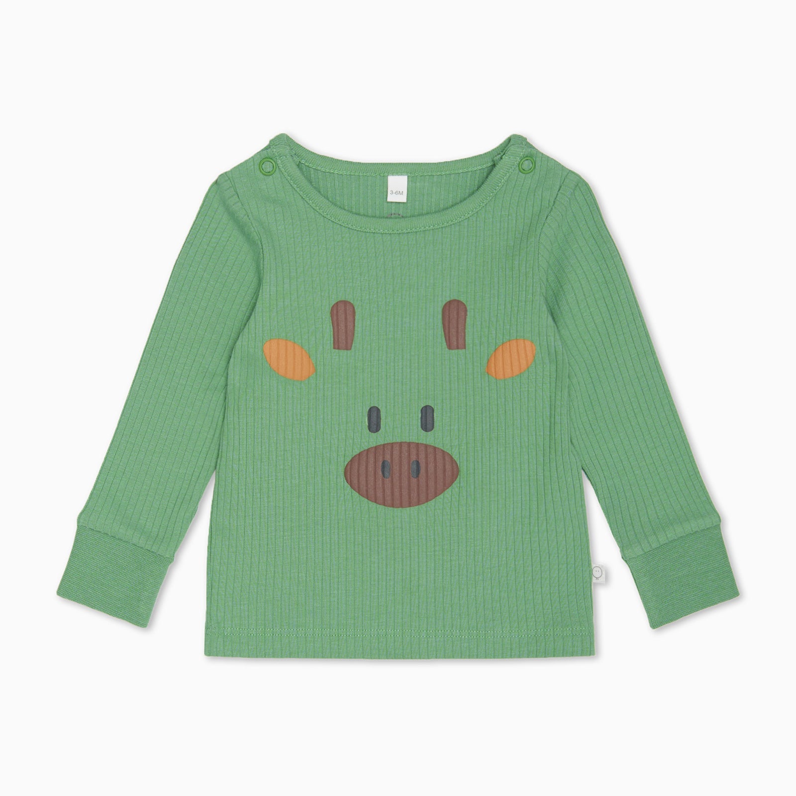 Giraffe Face Ribbed Pyjamas