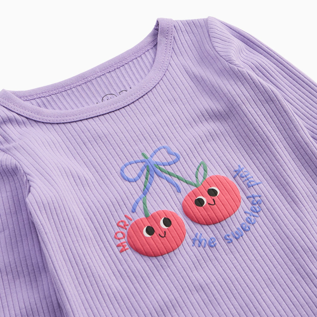 Cherry Ribbed Pyjamas
