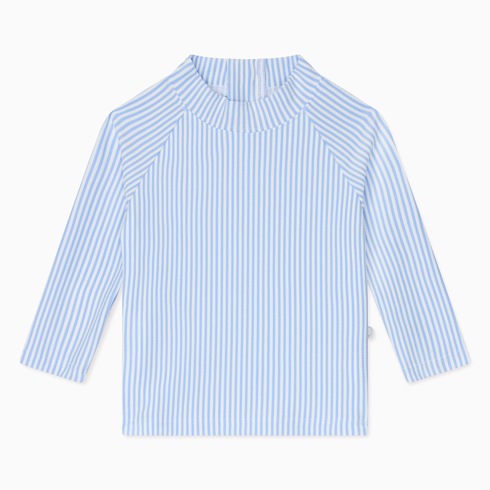 Cloud Stripe Seersucker Rash Vest